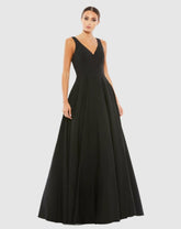 Best Sellers | Women Mac Duggal Black Classic Sleeveless A-Line Gown With Pockets Black