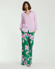 Blouses And Tops | Women Mac Duggal The Bentley Long Sleeve Button Up Georgette Blouse - FINAL SALE Orchid