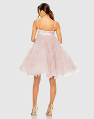 Cocktail Dresses | Women Mac Duggal Bow Front Tulle Mini Dress Rose