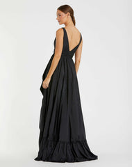 Daytime Dresses | Women Mac Duggal Taffeta High Low Ruffle Gown Black