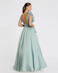 Evening Gowns | Women Mac Duggal Ruffle Detailed Evening Dress Mint