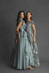 Evening Gowns | Women Mac Duggal Ruffle Detailed Evening Dress Mint