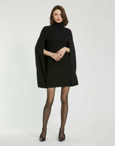 Every Day Dresses | Women Mac Duggal Black Turtle Neck Knit Cape Mini Dress Black