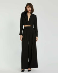 Pants | Women Mac Duggal The MACkenzie Wide Leg Trouser - FINAL SALE Black