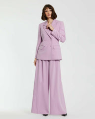 Pants | Women Mac Duggal The MACkenzie Wide Leg Trouser - FINAL SALE Orchid
