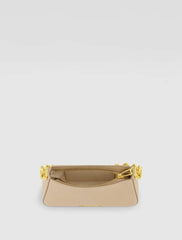 Shoulder Bags | Women Mac Duggal Gold Strap Small Taupe Nappa Leather Shoulder Bag - FINAL SALE Taupe