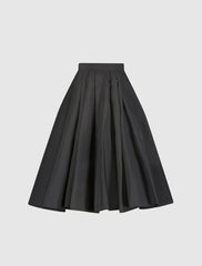 Skirts | Women Mac Duggal The Bubbly Faille High Waisted Midi Full Circle Skirt Black