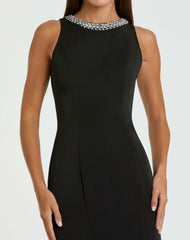 Best Sellers | Women Mac Duggal Black Embellished Neck Trumpet Gown Black