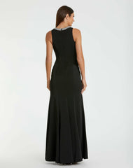 Best Sellers | Women Mac Duggal Black Embellished Neck Trumpet Gown Black