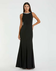 Best Sellers | Women Mac Duggal Black Embellished Neck Trumpet Gown Black