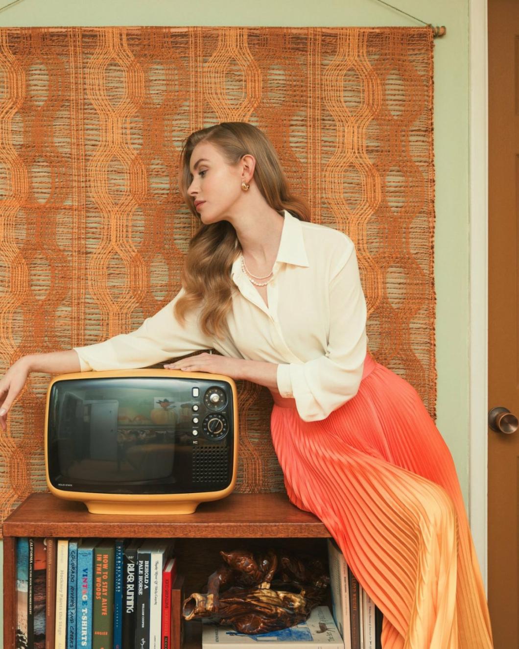 Blouses And Tops | Women Mac Duggal The Bentley Long Sleeve Button Up Georgette Blouse - FINAL SALE Cream