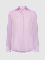 Blouses And Tops | Women Mac Duggal The Bentley Long Sleeve Button Up Georgette Blouse - FINAL SALE Orchid