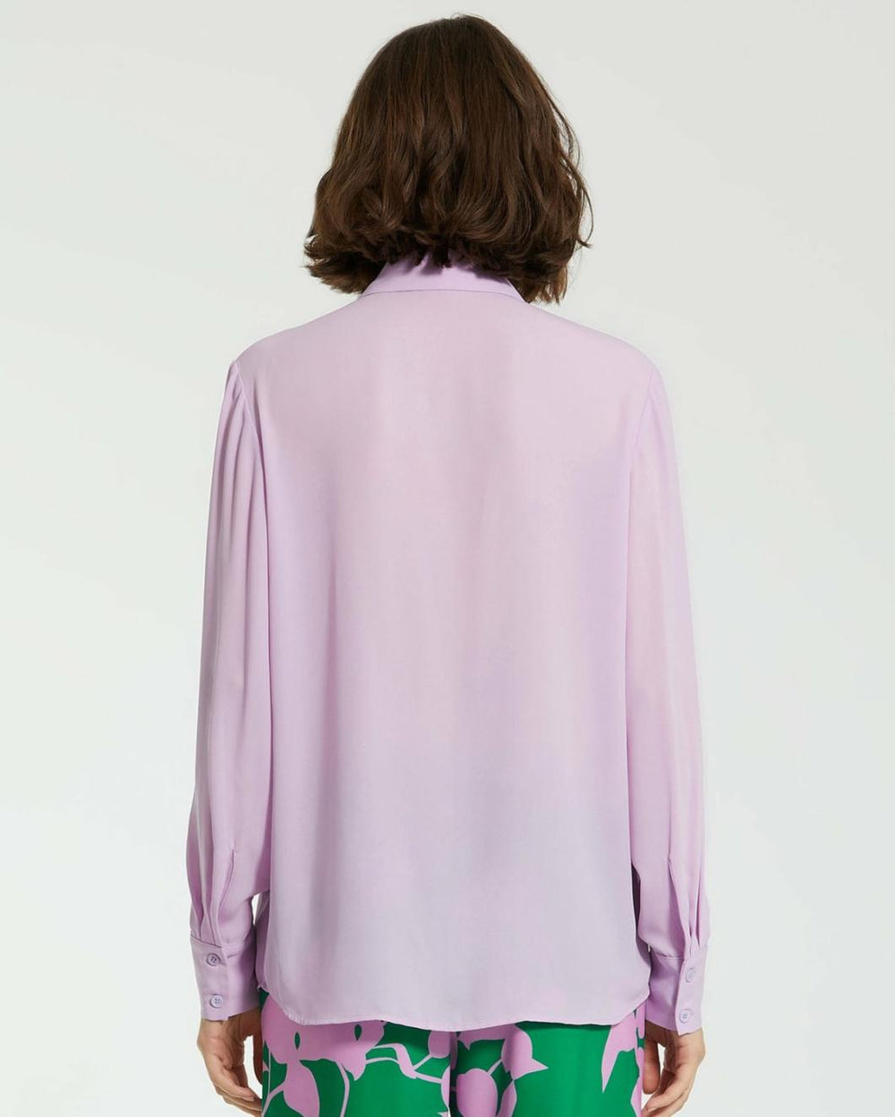 Blouses And Tops | Women Mac Duggal The Bentley Long Sleeve Button Up Georgette Blouse - FINAL SALE Orchid