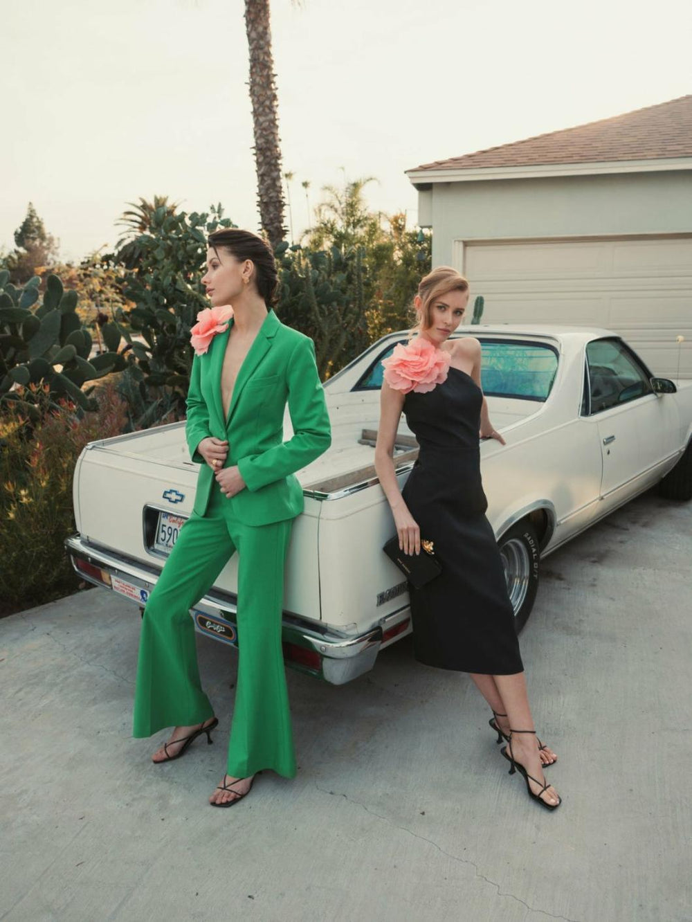 Daytime Dresses | Women Mac Duggal Crepe One Shoulder Midi Dress With Flower Black