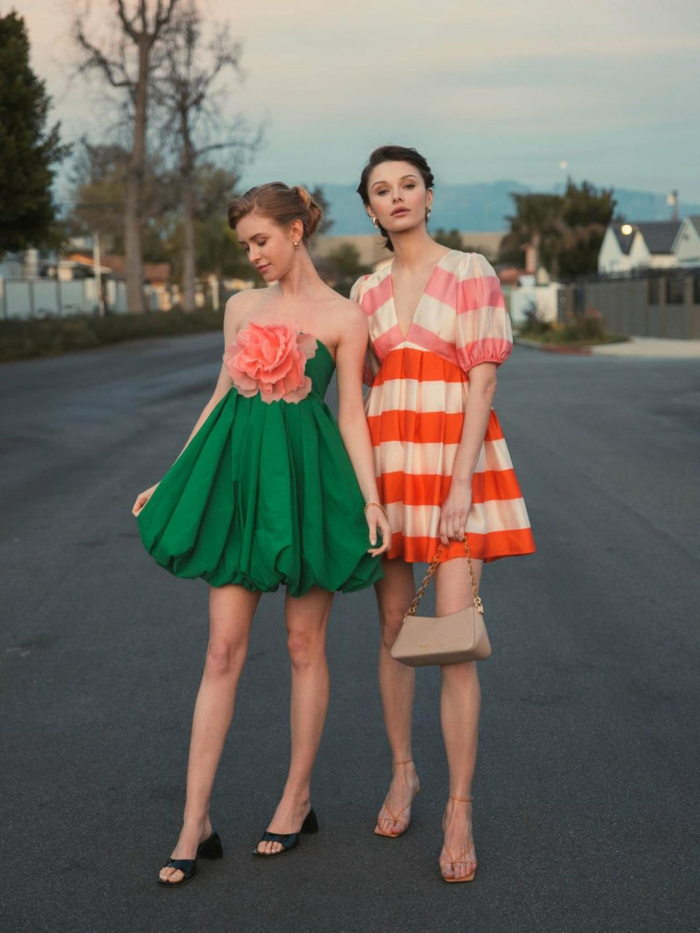 Daytime Dresses | Women Mac Duggal Green Strapless Faille Mini Dress With 3D Flower Spring Green