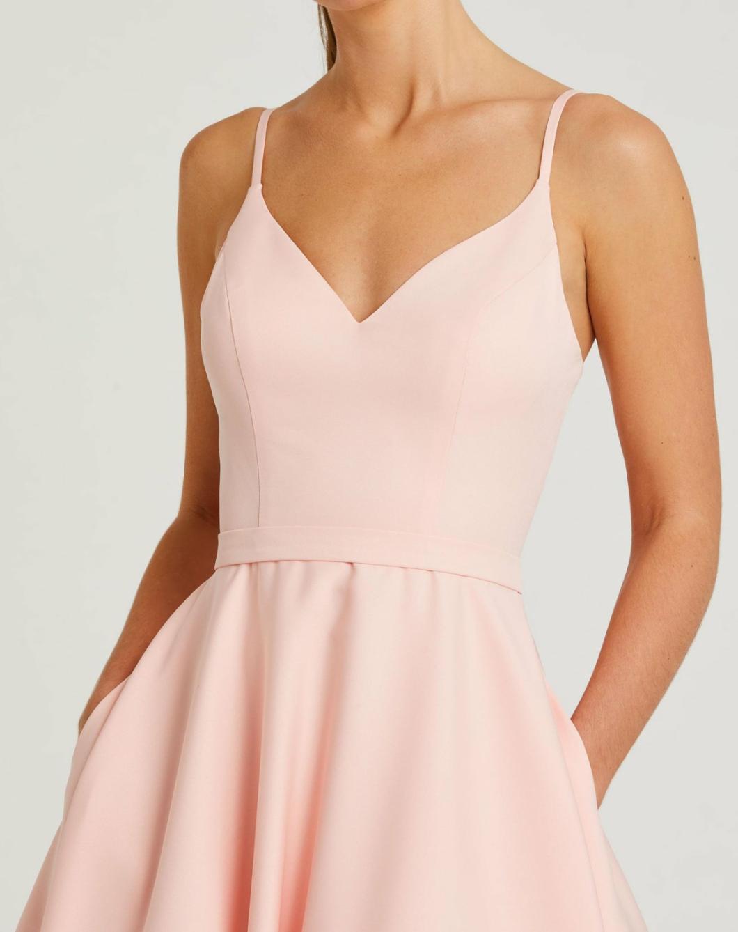 Evening Gowns | Women Mac Duggal Classic A-Line V-Neck Ballgown Blush