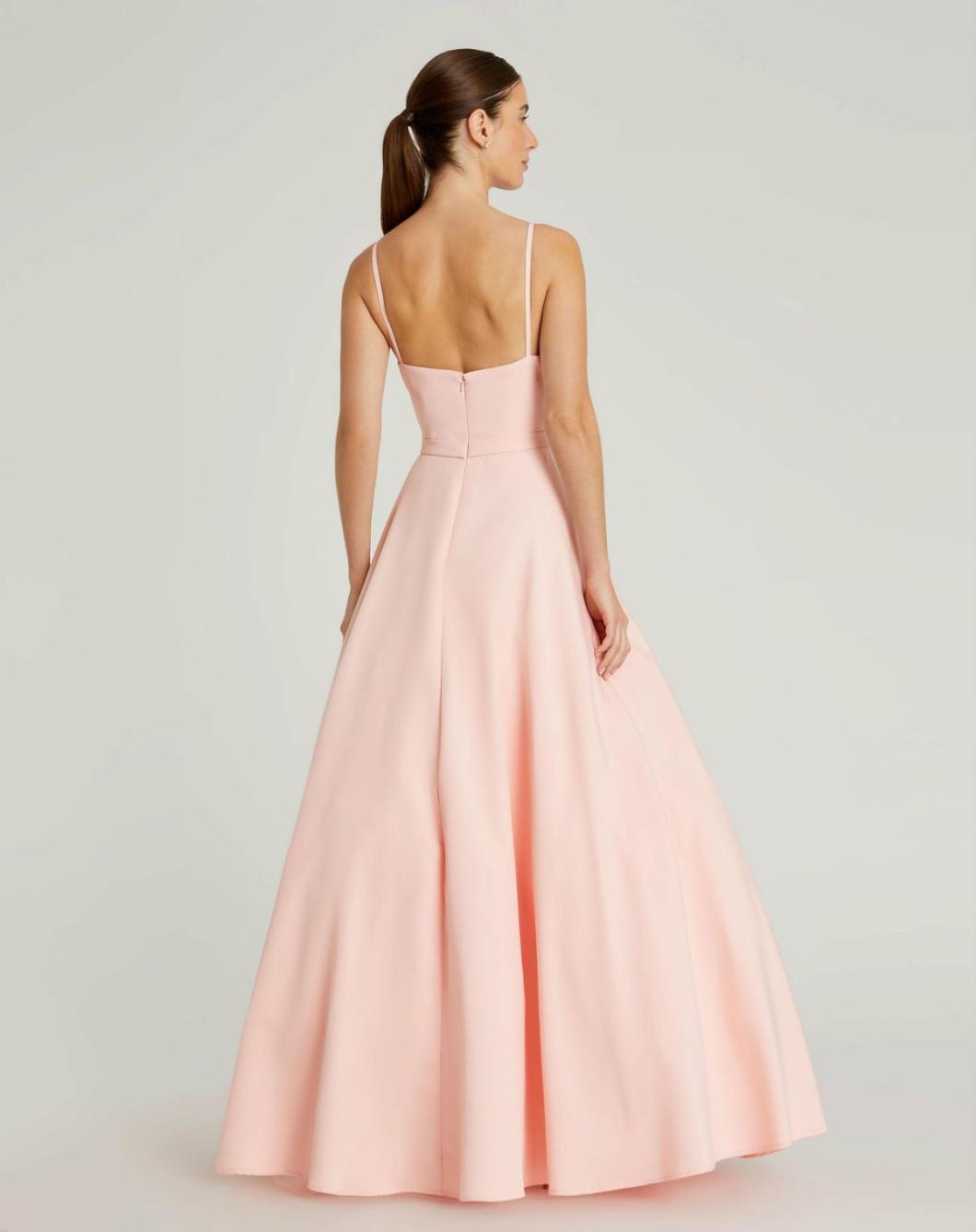 Evening Gowns | Women Mac Duggal Classic A-Line V-Neck Ballgown Blush