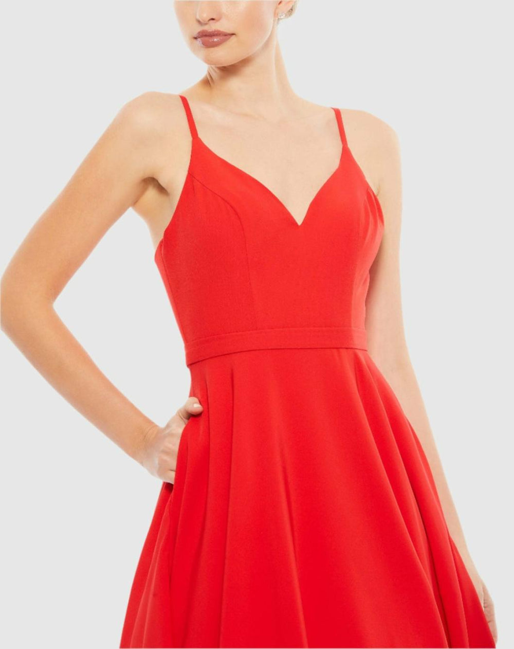 Evening Gowns | Women Mac Duggal Classic A-Line V-Neck Ballgown Blush