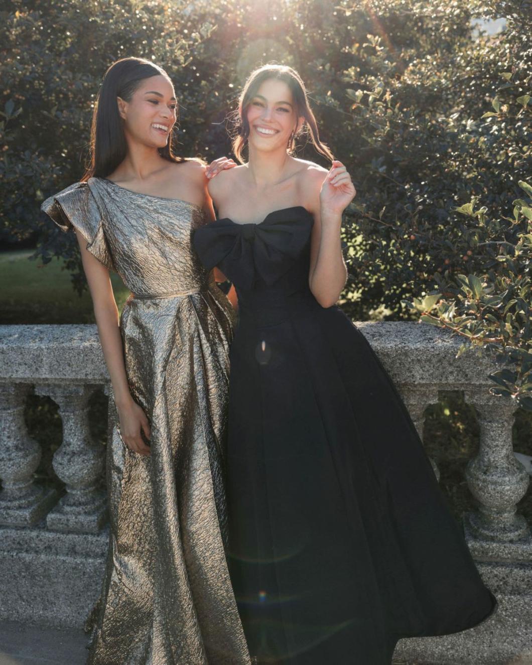 Evening Gowns | Women Mac Duggal One Shoulder Metallic Ballgown Antique Bronze