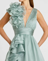 Evening Gowns | Women Mac Duggal Ruffle Detailed Evening Dress Mint