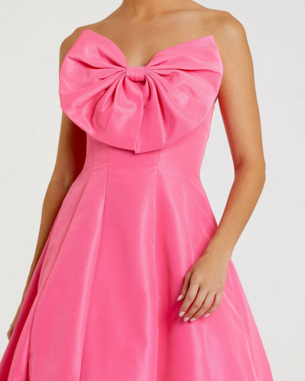 Evening Gowns | Women Mac Duggal Strapless Ballgown With Bow Detail Dress Candy Pink