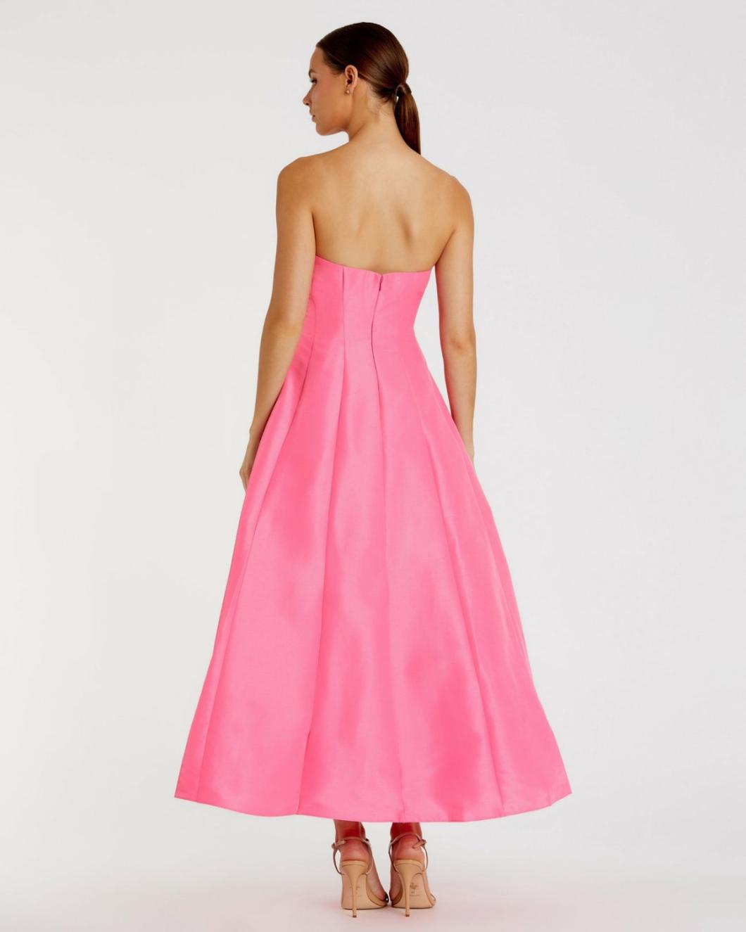 Evening Gowns | Women Mac Duggal Strapless Ballgown With Bow Detail Dress Candy Pink