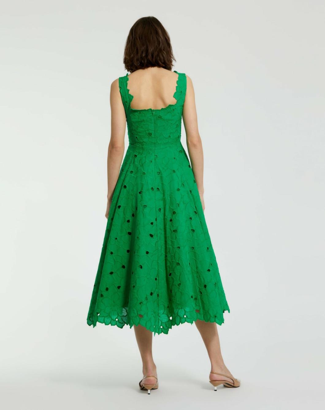 Every Day Dresses | Women Mac Duggal Embroidered Floral A Line Midi Dress Spring Green