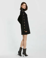 Every Day Dresses | Women Mac Duggal Long Sleeve Mini Knit Dress With Sleeve Detail Black
