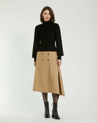 Knitwear | Women Mac Duggal Black Ribbed Knit Balloon Sleeve Turtle Neck Sweater - FINAL SALE Black