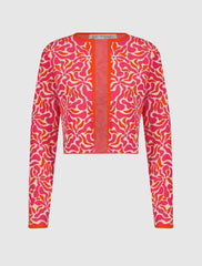 Knitwear | Women Mac Duggal Long Sleeve Knit Floral Cardigan - FINAL SALE Sunset Multi