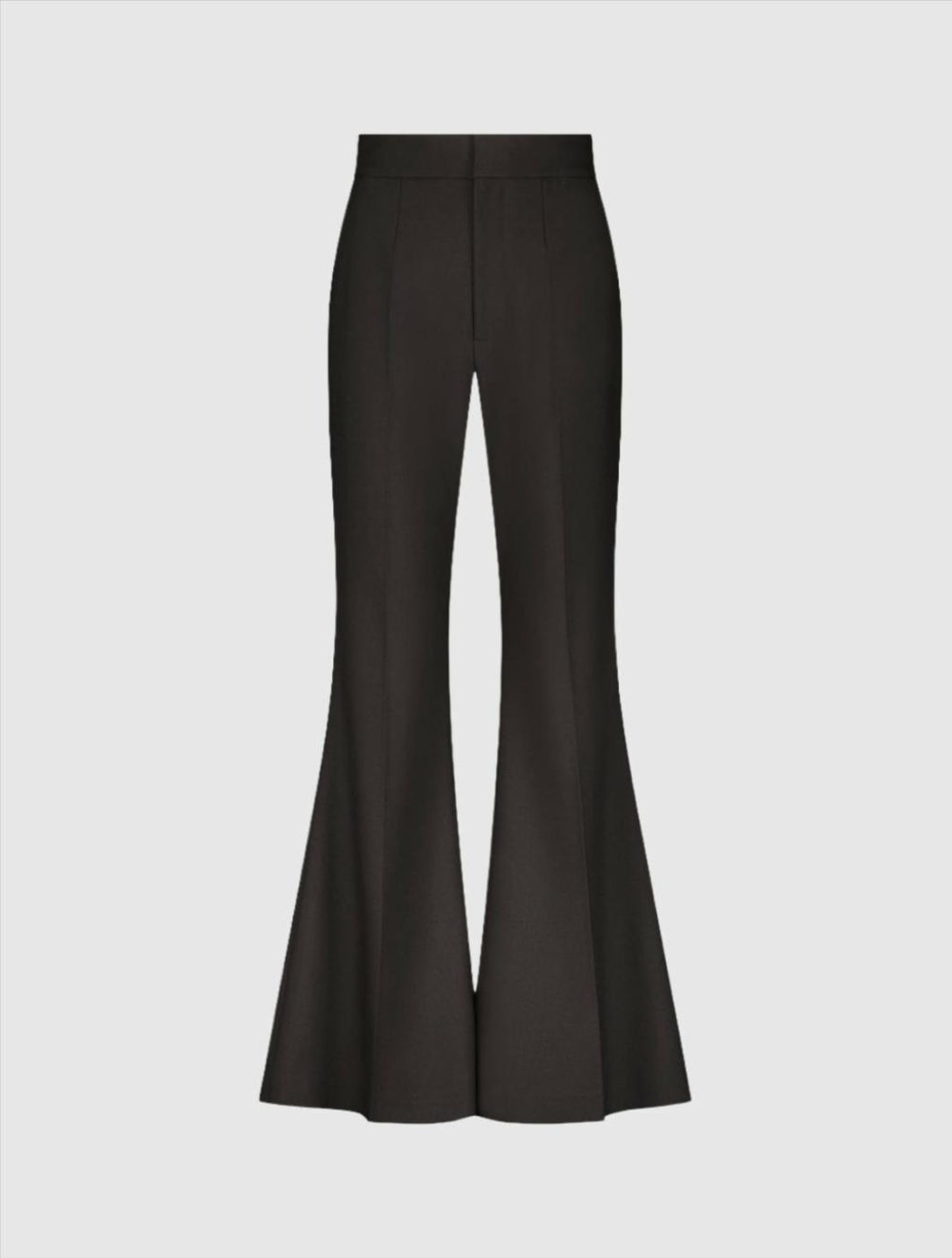 Pants | Women Mac Duggal Black Classic Crepe Flared Trouser Pant - FINAL SALE Black