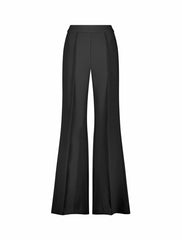 Pants | Women Mac Duggal Classic Crepe Wide Leg High Waisted Trouser Pant - FINAL SALE Black