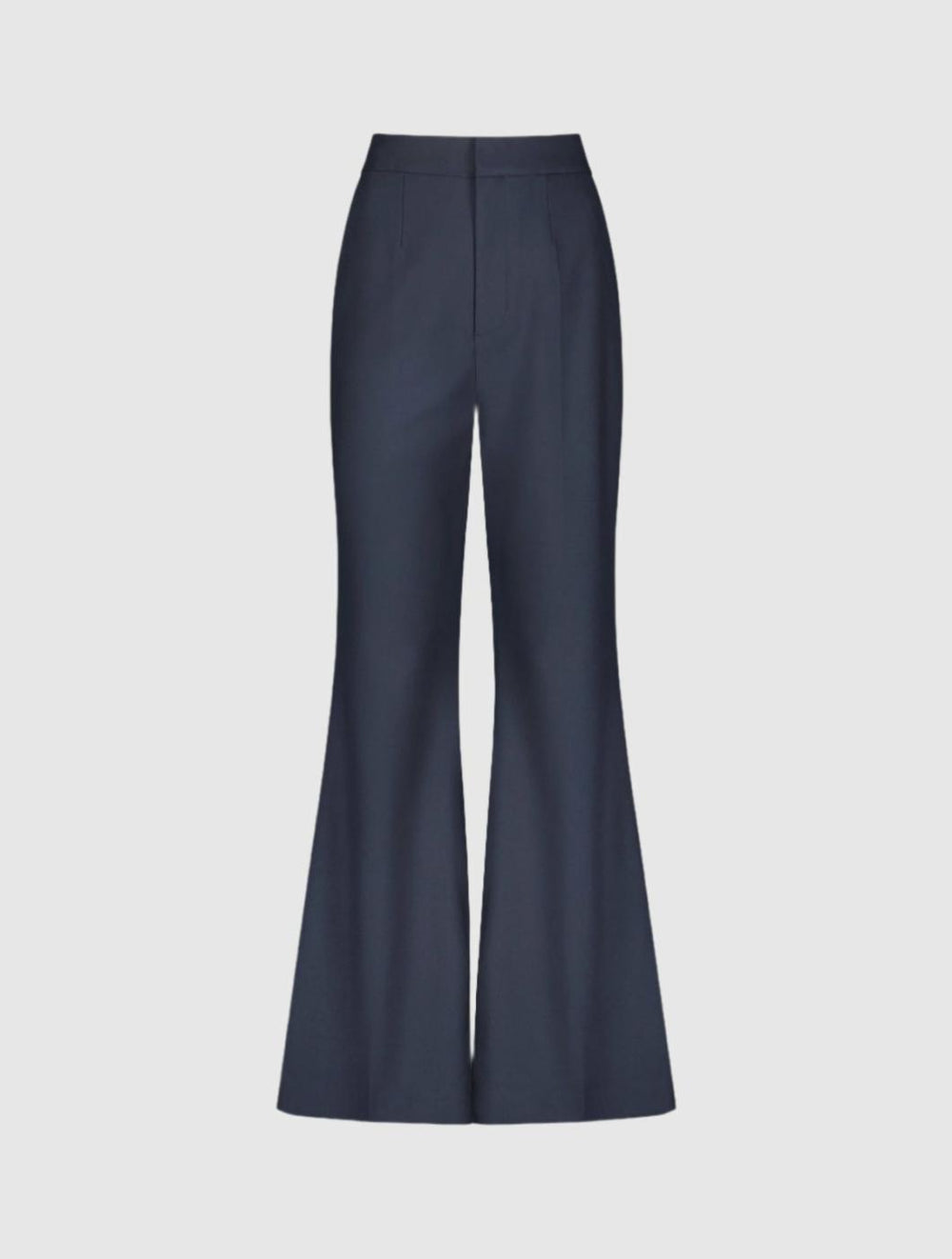 Pants | Women Mac Duggal Navy Classic Crepe Flared Trouser Pant - FINAL SALE Navy