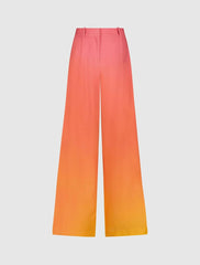Pants | Women Mac Duggal Ombre Crepe Wide Leg Trouser Pant - FINAL SALE Sunset Ombre