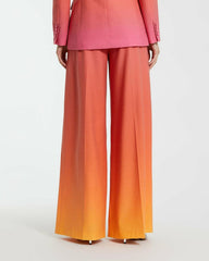 Pants | Women Mac Duggal Ombre Crepe Wide Leg Trouser Pant - FINAL SALE Sunset Ombre