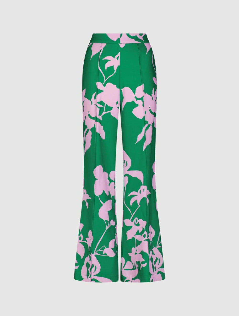 Pants | Women Mac Duggal Printed High Waisted Wide Leg Trouser Pant Green Multi