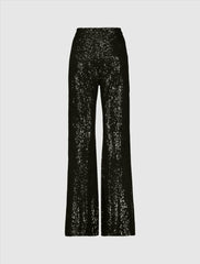 Pants | Women Mac Duggal Sequin Flare Evening Pants - FINAL SALE Black