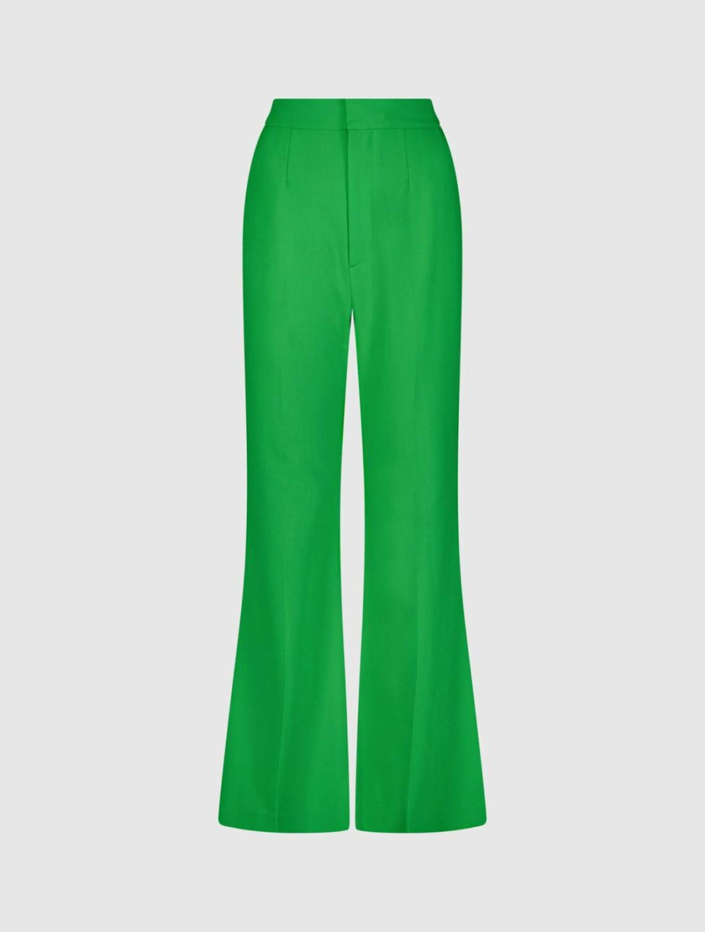 Pants | Women Mac Duggal Spring Green Classic Crepe Flared Leg Trouser Pant - FINAL SALE Spring Green