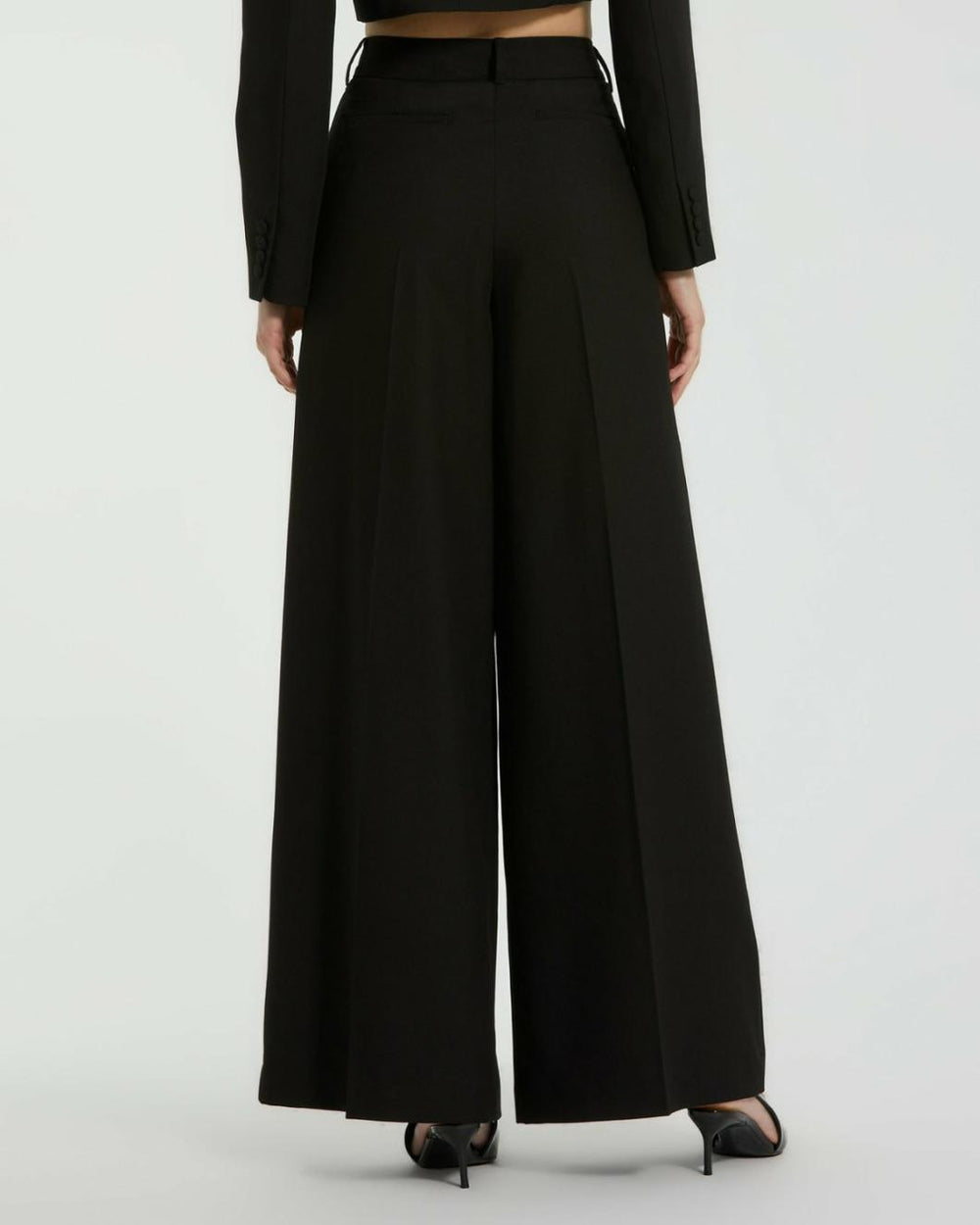 Pants | Women Mac Duggal The MACkenzie Wide Leg Trouser - FINAL SALE Black