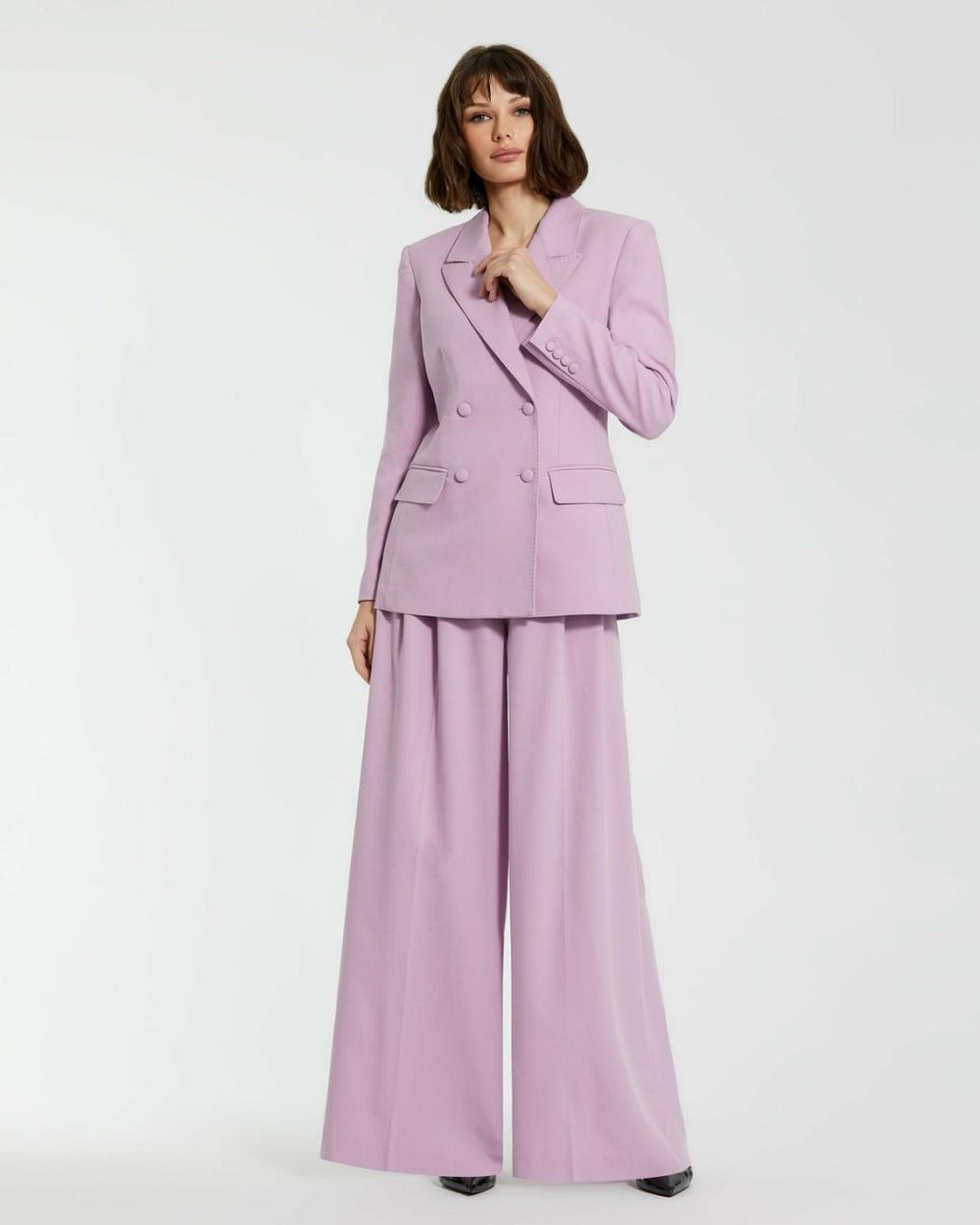 Pants | Women Mac Duggal The MACkenzie Wide Leg Trouser - FINAL SALE Orchid