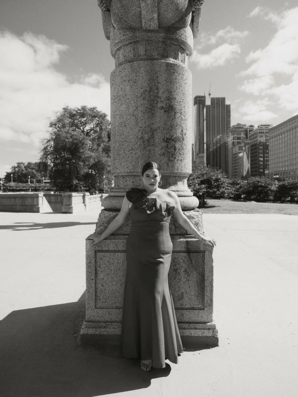 Plus Size Dresses | Women Mac Duggal One Shoulder Ruffle Detailed Gown (Plus) Red