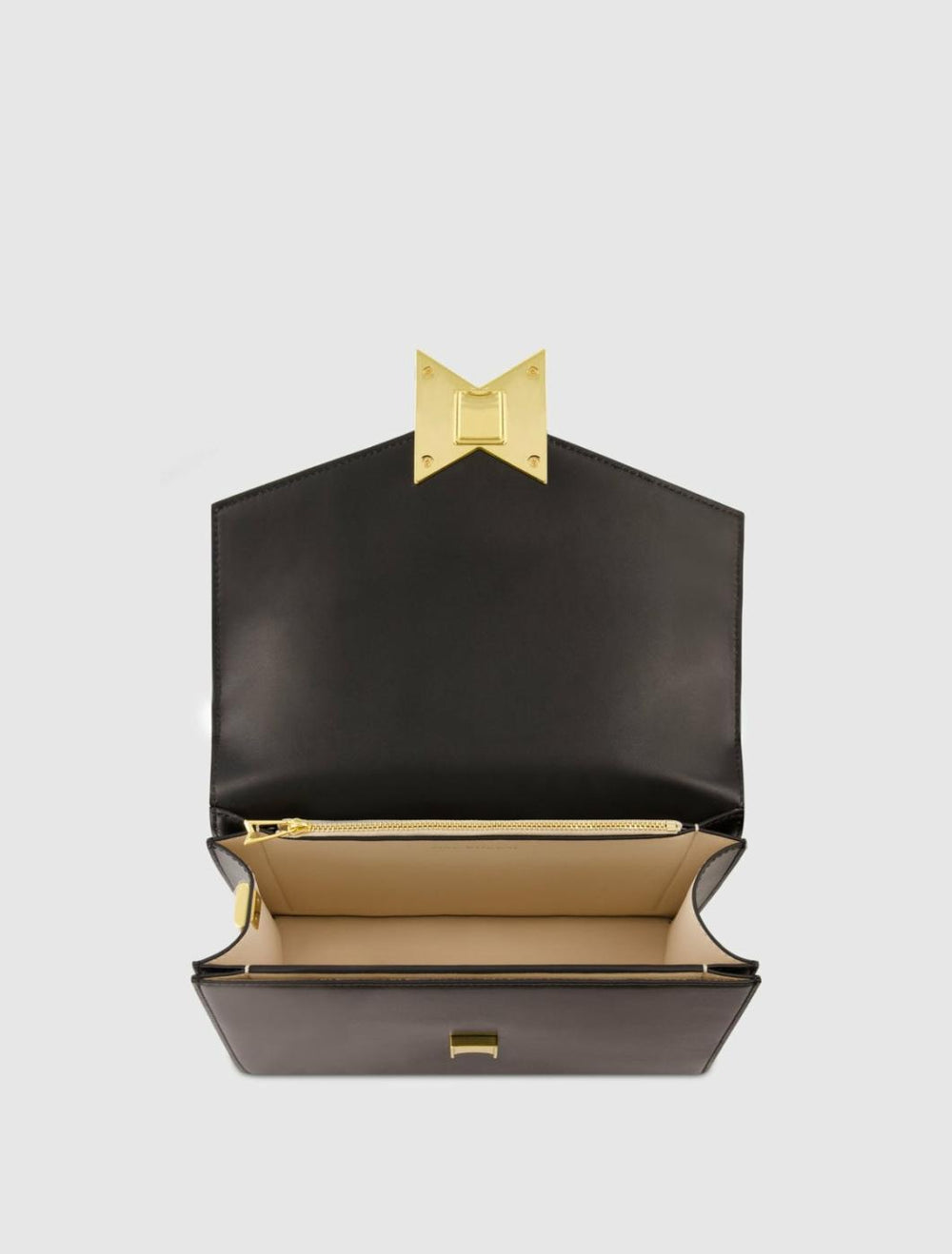 Shoulder Bags | Women Mac Duggal Classic Black Leather Medium Shoulder Bag With Detachable Strap Black