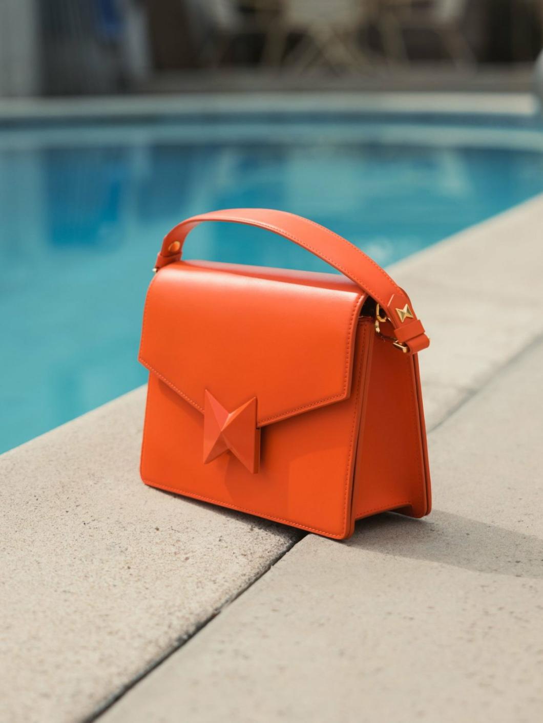 Shoulder Bags | Women Mac Duggal Classic Sunset Leather Medium Shoulder Bag With Detachable Strap Sunset