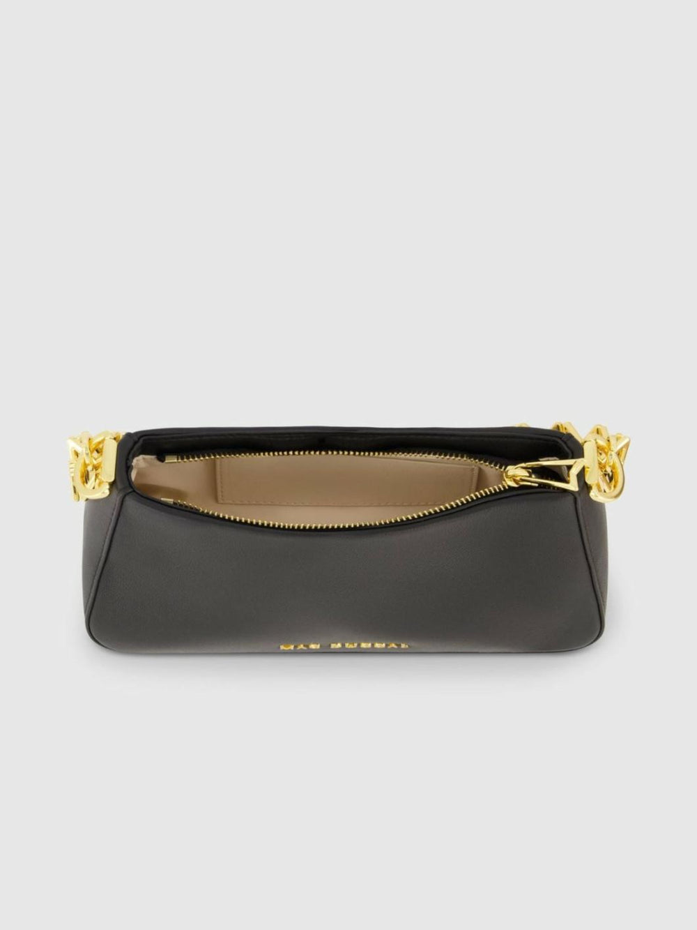 Shoulder Bags | Women Mac Duggal Gold Strap Small Black Nappa Leather Shoulder Bag - FINAL SALE Black