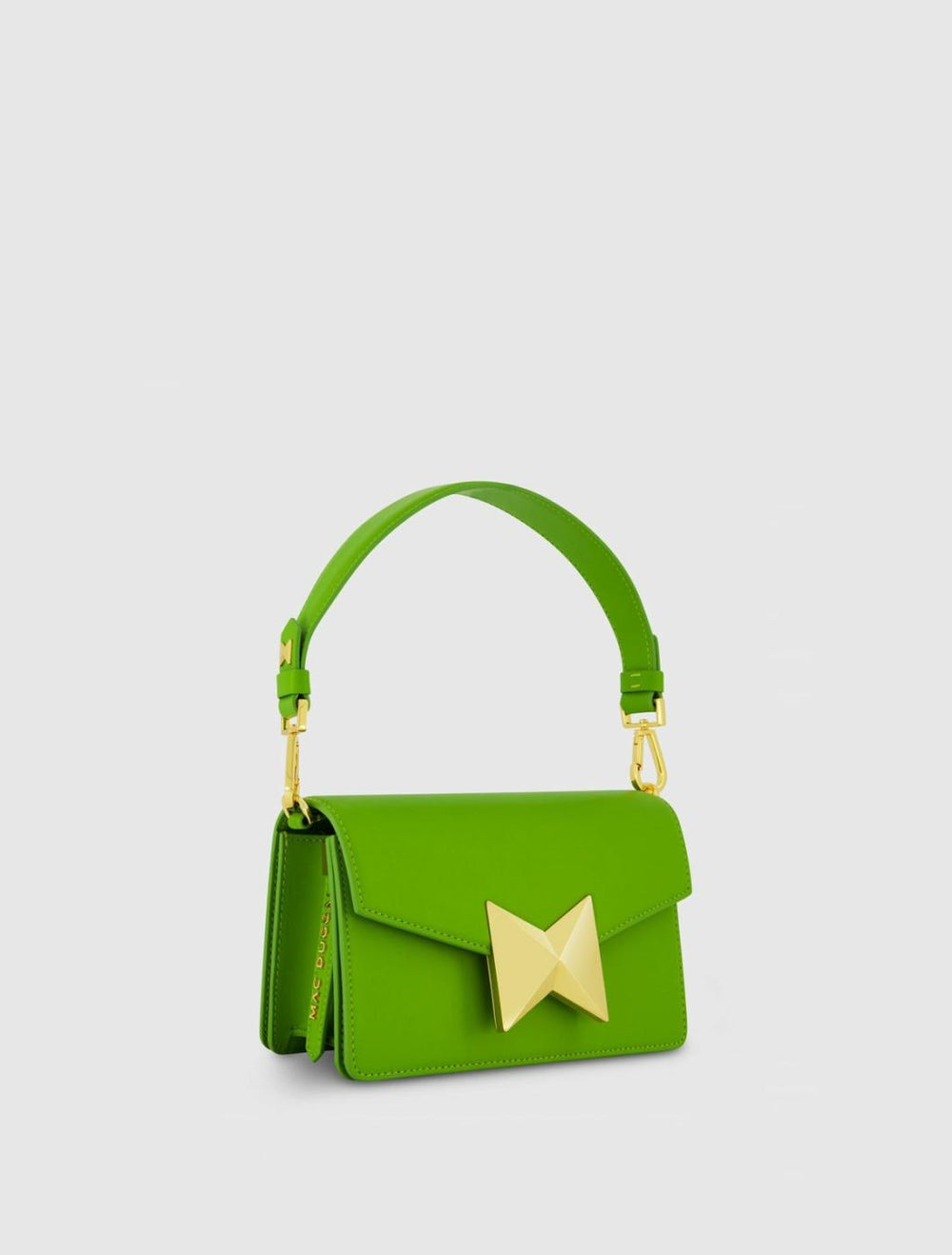 Shoulder Bags | Women Mac Duggal Mini Green Leather Shoulder Bag With Gold Hardware - FINAL SALE Pear