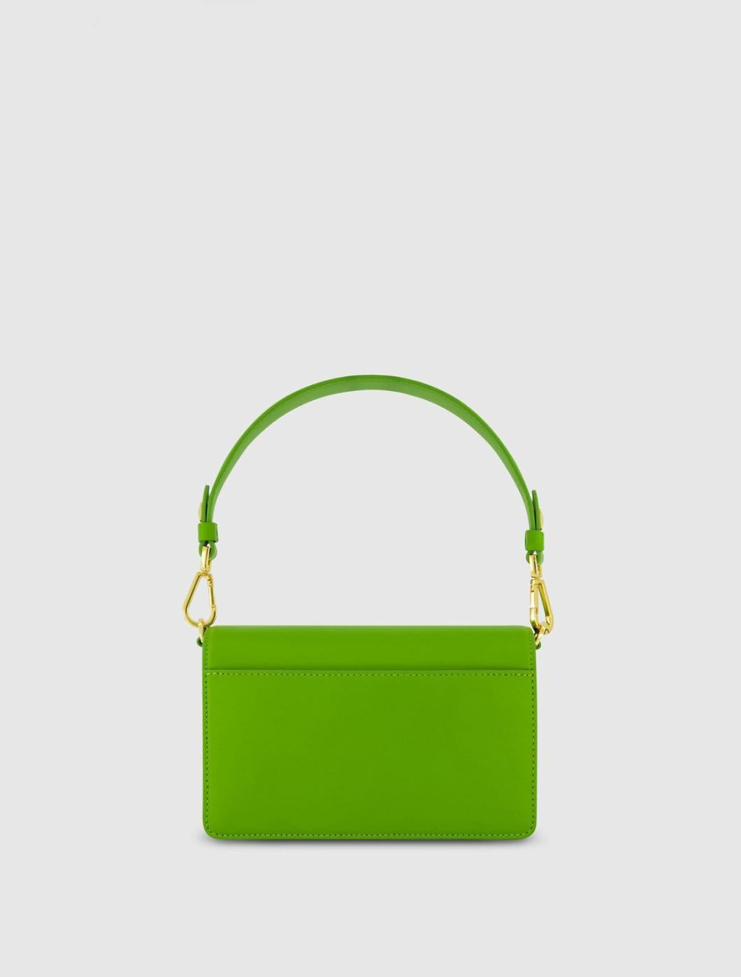 Shoulder Bags | Women Mac Duggal Mini Green Leather Shoulder Bag With Gold Hardware - FINAL SALE Pear