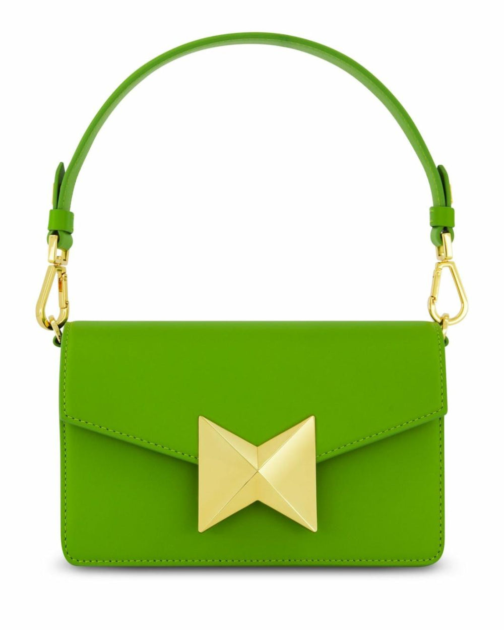 Shoulder Bags | Women Mac Duggal Mini Green Leather Shoulder Bag With Gold Hardware - FINAL SALE Pear