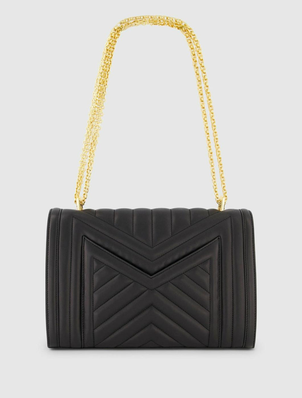 Shoulder Bags | Women Mac Duggal Quilted Napa Leather Handbag With Gold Hardware Black