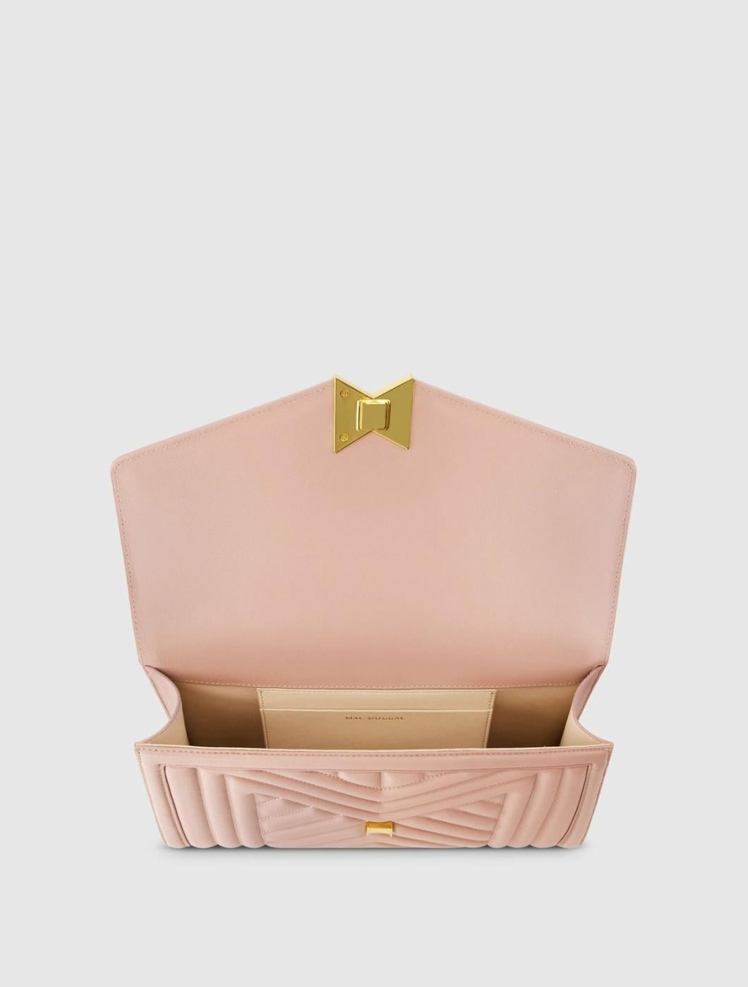 Shoulder Bags | Women Mac Duggal Quilted Napa Leather Handbag With Gold Hardware Rose