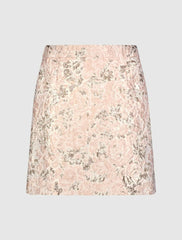 Skirts | Women Mac Duggal Brocade Mini Skirt Blush Multi